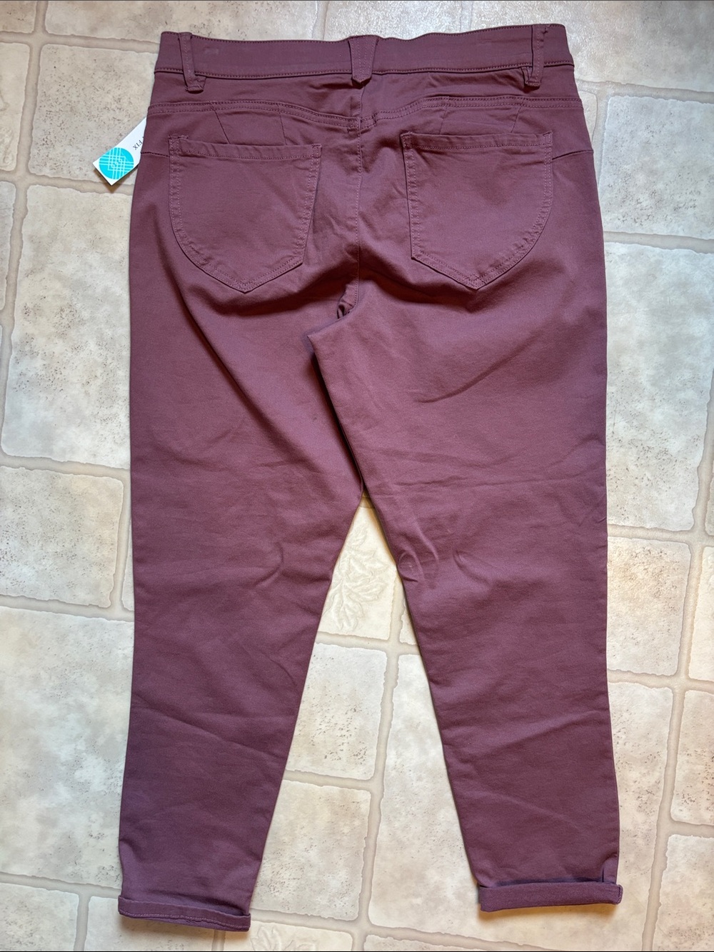 NWT Democracy "Ab" Solution Karessa Capri Ankle Skimmer Jeans Blush Sz 14 - Picture 2 of 7